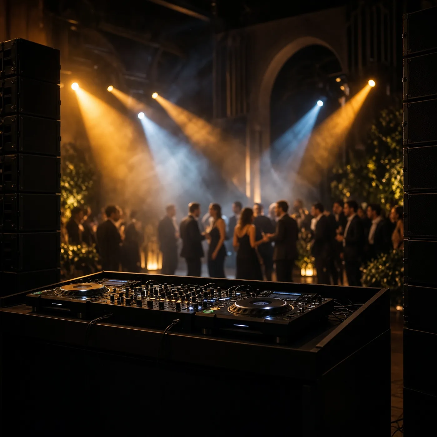 Location de matériel son et éclairage professionnel pour soirées DJ, mariages et événements — Kustom & Design